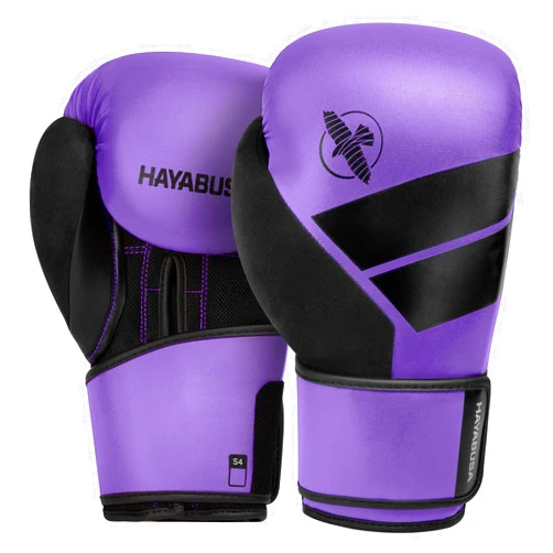 Hayabusa S4 PU Leather Boxing Gloves for Men, Women & Kids, 10oz, 12oz, 14oz, 16oz, Training, Sparring, Kickboxing, Fighting Sports, Taekwondo, MMA, Muay Thai & Arts