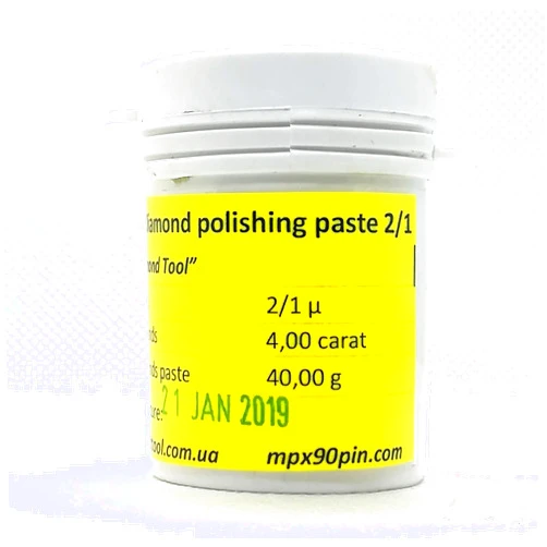 Ukrainian Diamond Tool Diamond Oil-Based Polishing Paste 2/1 Micron 40g-100g. Metal and Gemstone Polish. (40, Grams)