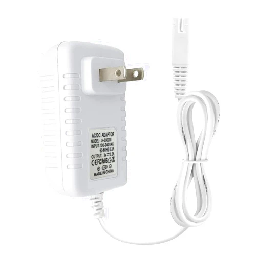 RAXSEG Dental Flossers Charger Replacement for Waterpik WP360 WP462 WP450 WF13 WP100 Water Flosser Power Cord Adapter Replacement Parts（White）