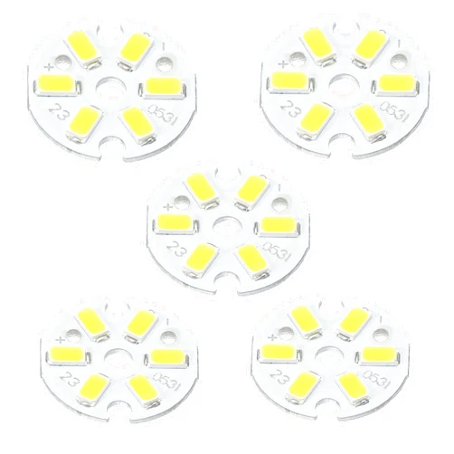 MECCANIXITY COB LED Light Chip Bead 3W 120lm 6000-6500K 23mm 9-11VDC Energy Saving Bulb for Spotlight Floodlight Replacement White 10Pcs