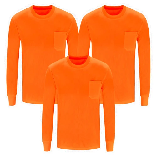A-SAFETY High Visibility Safety Customize Logo Long Sleev T-Shirt (XS-6XL)