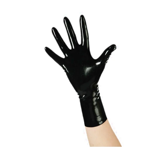 EXLATEX Rubber Secrets Short Latex Mixed Toes Wrist Gloves