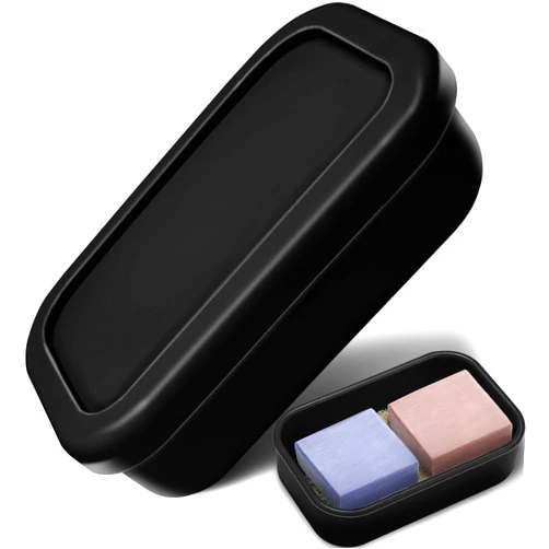 YCROJBK Enhanced Leak Proof Traveling Soap Holder with Lid, Shampoo Bar & Conditioner Bar Holder, Soap Container with Draining Layer, Portable Bar Soap Holder for Bathroom, Gym, Camping