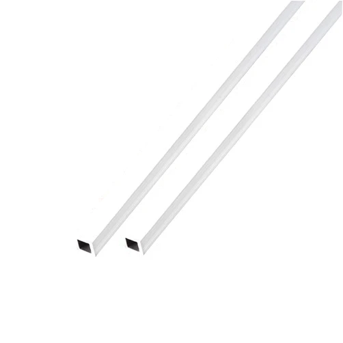 METALLIXITY Square Aluminum Tube (6mm x 6mm x 1mm x 300mm) 2Pcs, 6063 Aluminum Tubing - for Home Furnishing, Machinery