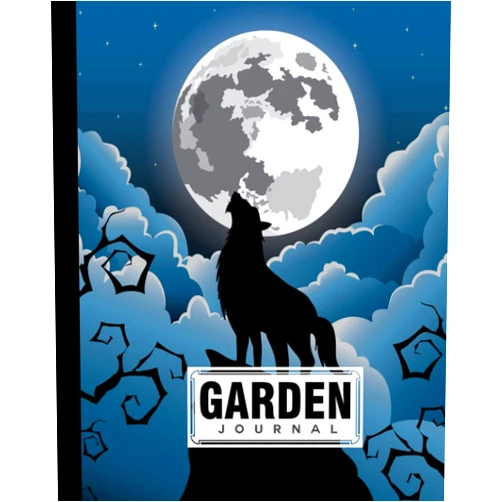 Dominik Lutz Garden Journal: Premium Wolf Cover Garden Journal, A Place To Organize, Plan, Record, and Dream About Your Vegetable Garden, 120 Pages, Size 8