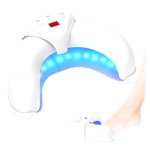FEIGOMA New Nail Fungus Light for Multiple Toenail, 905nm Infrared Light & 470nm Blue Light for Home Use, Safe & Effective (White)