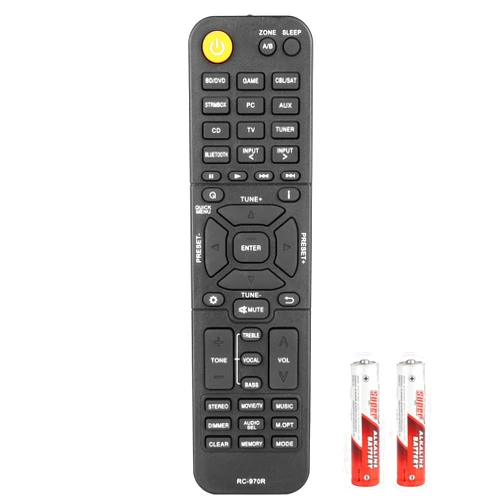 CTRLBETTER RC-970R RC970R Remote Control Compatible with Onkyo AV Receiver HT-R398 TX-SR393 HT-S3910 TX-SR494 HTR398 TXSR393 HTS3910 TXSR494 Replacement Controller with Batteries