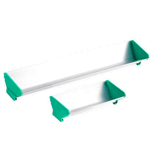 Zonon 2 Pcs 6'' 16'' Dual Edge Aluminum Emulsion Scoop Coater for Silk Screen Printing Coating Tool, 2 Sizes