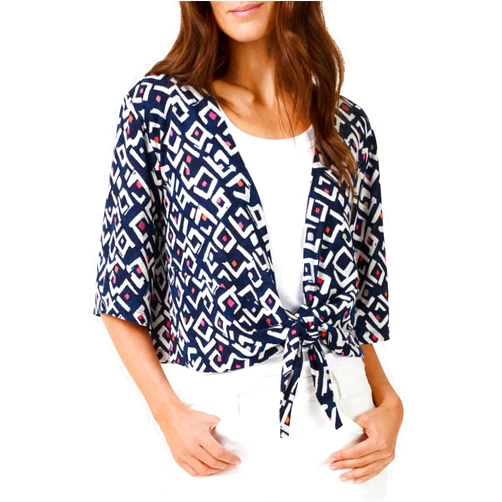 NIC+ZOE Women's Indigo Angles 4-Way Cardigan