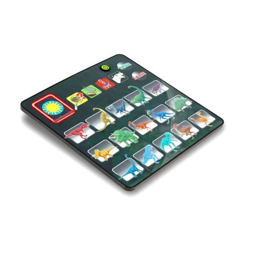 Smithsonian Kidz Delight Smithsonian Kids' Dino Tablet with 21 Touch Icons, 14 Dinosaurs, Educational Games, Dinosaur Facts, Sounds & Memory Challenges, Interactive Learning Toy for Kids Ages 4+