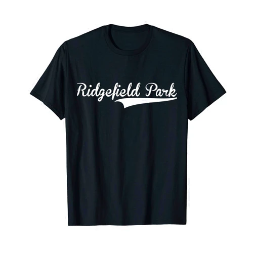 Baseball Softball Clothing RIDGEFIELD PARK Baseball Vintage Retro Font T-Shirt