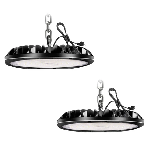 Paideste UFO LED High Bay Light 200W,2 Pack 20000LM LED Shop Light 6500K Daylight White, IP65 Waterproof Plug in Commercial Bay Lighting, for Workshop Barn Factory Garage Industrial Lighting