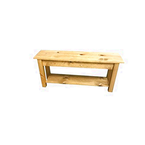 Ezekiel and Stearns Ranch Golden Oak Storage Bench (24