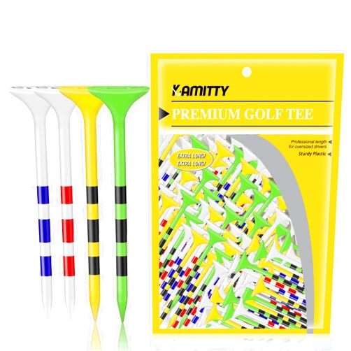 Kamitty Golf Tees Plastic, Unbreakable Golf Tee 3 1/4