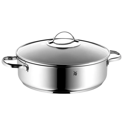 WMF 0761406380 Serving and Braising Pan with Glass Lid Diameter 28 cm