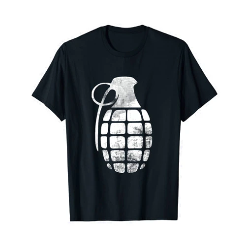 The Awesome Corner Shop RETRO GRENADE BOMB - army war explosive T-Shirt