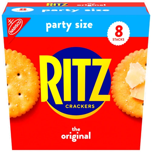 RITZ Original Crackers, Snacks for Kids and Adults, Lunch Snacks, Party Size, 27.4 oz