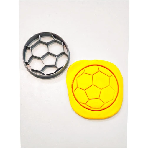 Generico T3D Cookie Cutters Soccer Ball Cookie Cutter, Suitable for Cakes Biscuit and Fondant Cookie Mold for Homemade Treats, 3.50''x3.50''x0.55''