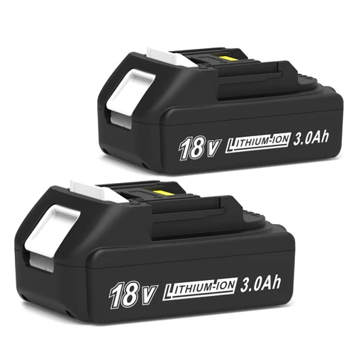 CHAUNVEN 3000mAh 18V Battery Replacement for Makita 18V Battery Compatible with 18 Volt BL1830B BL1840B BL1850B BL1860B BL1815B Battery (2 Packs)