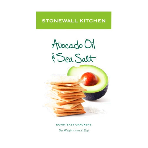 Stonewall Kitchen Avocado Oil & Sea Salt Cracker, 4.4 ounces