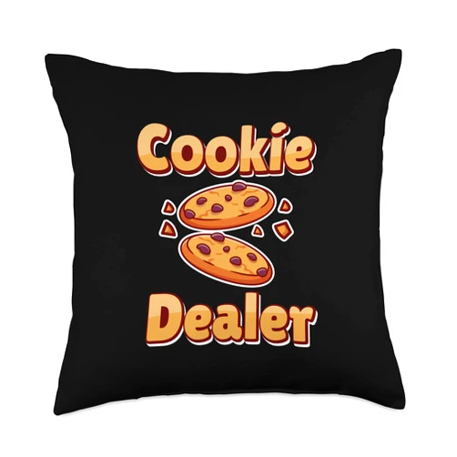 Flour Cookies Dough Egg Baking Food Oven Bake Tee Dealer Chocolate Chips Dip Milk Baking Cookies Pastry Throw Pillow, 18x18, Multicolor