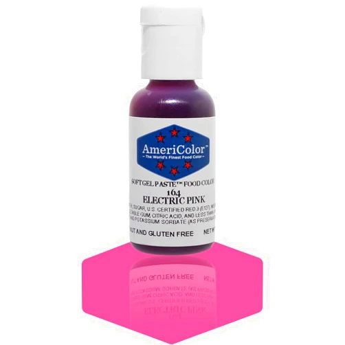 AmeriColor, Electric Pink, 75 Ounce Bottle, Soft Gel Paste Food Color