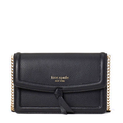 kate spade new york Knott Pebbled Leather Flap Crossbody