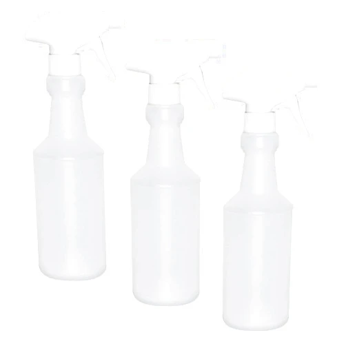 ChefLand Empty Professional Spray Bottles - New Improved 100% Leak Proof Technology, 16 Oz - Durable Trigger Sprayer with Mist & Stream & Off Modes - Pack of 3 -