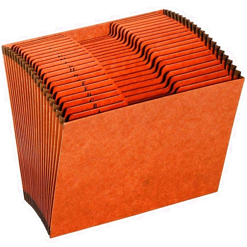 Globe-Weis Pendaflex Heavy Duty Expanding File, File Organizer for School, Home and Office, Durable 21-Pocket File, Open Top, 21 Pockets, A-Z, 1/3 Cut Tabs, Letter Size, Brown (R217AHD)