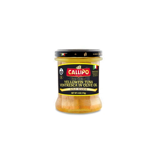Callipo SOLID LIGHT TUNA BELLY IN OLIVE OIL (JAR) 6 Pack