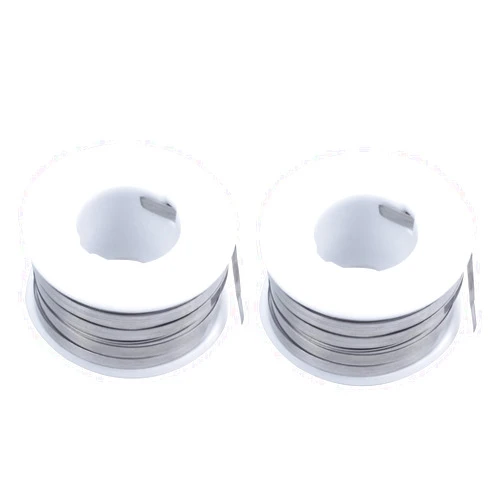 Baglaum 2X 7.5M 24.6Ft 0.2X3mm Nichrome Flat Heater Wire for Heating Elements, Silver
