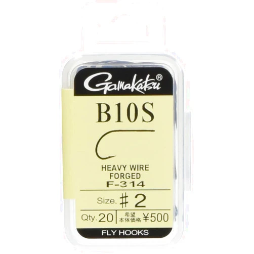 Gamakatsu F314 12882 Fly Hook, B10S, NS Black, Various
