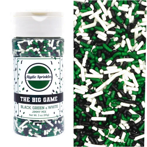 Mystic Sprinkles The Big Game Jimmy Mix 3oz Bottle (Black, Green & White)