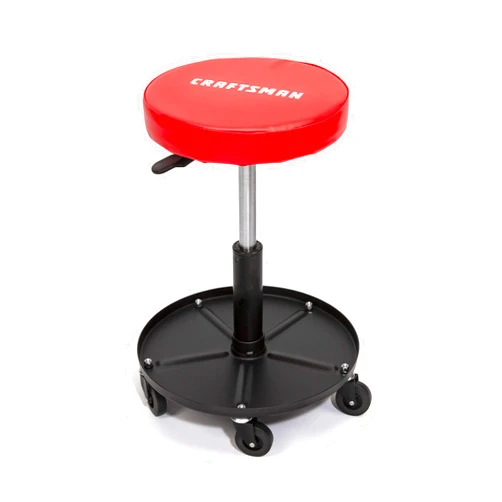 Craftsman CMXZSAJ93382 Adjustable Height Rolling Creeper Stool with Storage Tray