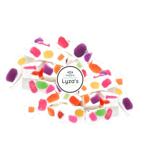 LYZA'S SWEETS & TREATS Jujube TROPICAL Nougat Candy, Soft and Chewy with Fruity Jelly Beans, 14 ounces by Lyza's Sweets & Treats