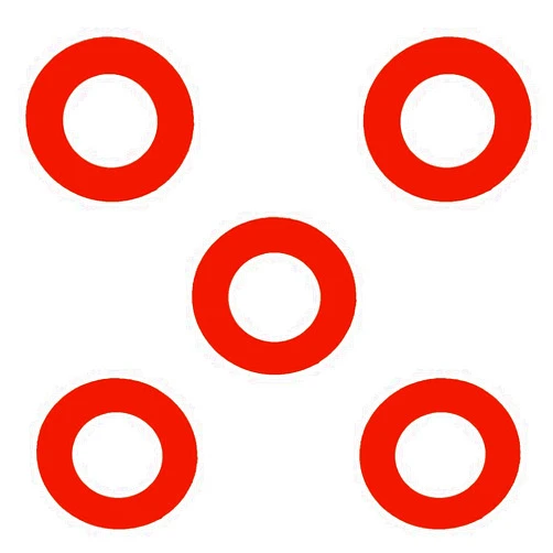 Lamons Sterling Seal CRG7237.1250.062.150X5 7237 Red Rubber Ring Gasket, 1.66
