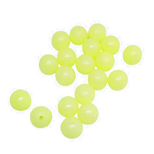 Unclesportinfof 200pcs/pack Soft Rubber Fishing Beads Round Plastic Rig Beads 3mm-12mm Carp Fishing Gear Accessory