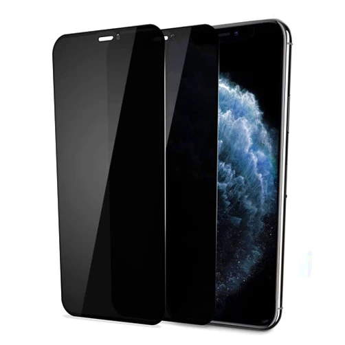 OWRORA Privacy Screen Protector for iPhone 11/XR,OWRORA 2.5D Edge Full Coverage Anti-Spy 9H Tempered Glass, 6.1’-2 Pack