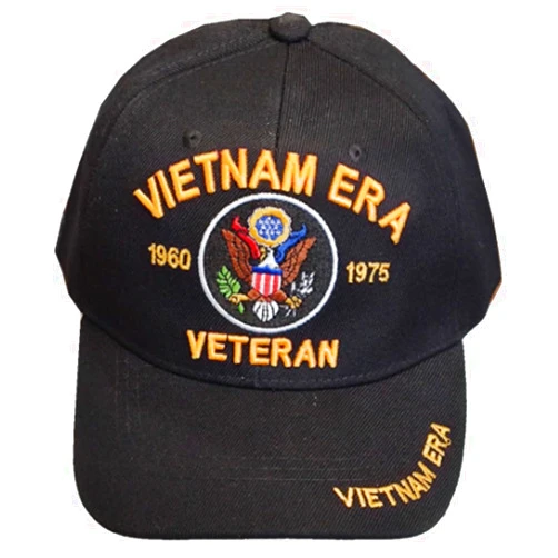 First Military Choice Vietnam ERA Veteran (Army Emblem 1960-1975) (Vietnam Veteran on Bill) (Black)