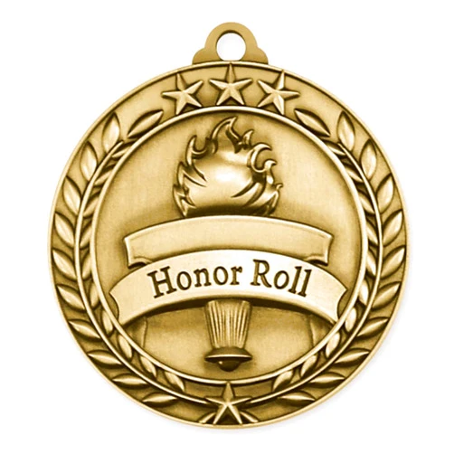 ZipToMeNow Academic Medals for Students, Performance Award Medals Student Medallions - Variety of Options Available in Quantities 1-25 -Includes Red White and Blue Neckband