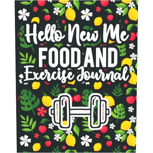 Tammy LIsa Hello New Me Food and Exercise Journal: Daily Nutrition & Personal Health Tracker, Planner For Tracking Meals