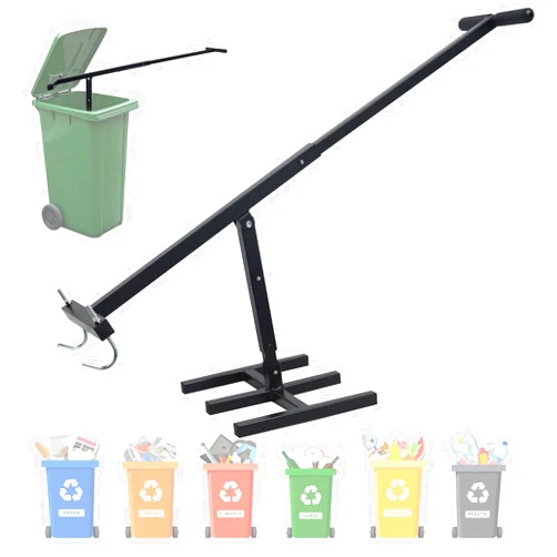 Enkreefi Touchless Trash Can Compactor, Manual Trash Compactor for Kitchen, Manual Garbage Compactor for Garden Restaurant