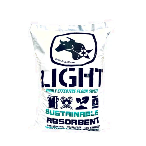 SPILLBULLY.COM General Absorbent, Spill Bully Light - Oil Dry Absorbent Granules, Speedy Floor Dry Universal Absorbent for Paint, Oil, Grease - All Natural Coconut Coir - Absorbs 10 gal – 10lb, White (SBL10)