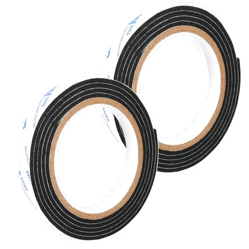 Shintop Felt Tape DIY Adhesive Heavy Duty Felt Strip Roll Cut into Any Shape to Protect Your Hardwood and Laminate Flooring, 0.5 x 59 Inches (Pack of 2, Black)