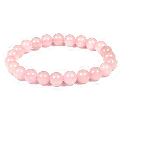 Dazzling Crystal Exports DCE Unconditional Love Bracelet - Rose Quartz Bracelet - Bring Hapiness - Passion - Romance - Pink Quartz -8mm Stone Bracelet for Heart Chakra DAZZLING CRYSTAL EXPORTS…