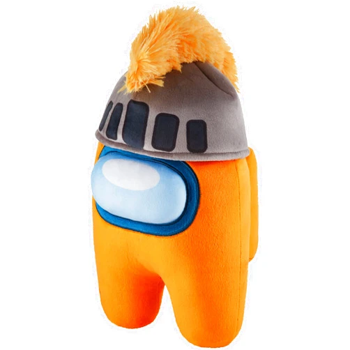 P.M.I. Among Us Plush Buddies Doll | Knighted Knight - Orange 1-Foot-Tall Huggable Among Us Plushie Collectibles | Playable Among Us Toys | Among Us Kids’ Toys 12 Inches
