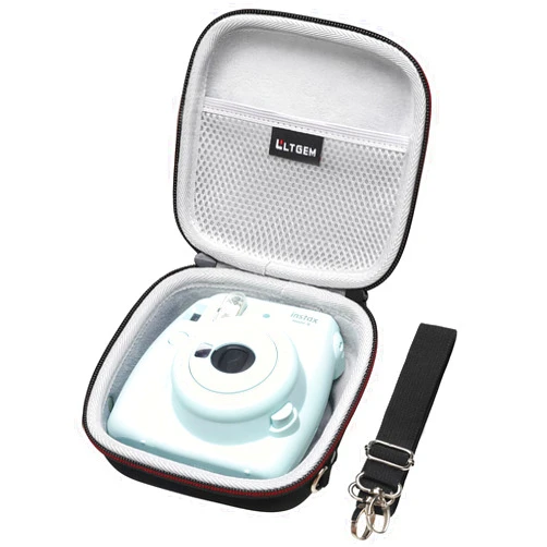 L LTGEM LTGEM Hard Case for Fujifilm Instax Mini 12 / Mini 11 / Mini 10 / Mini 9 / Mini 8 / Mini 7/ Mini 7+ Instant Camera - Storage Protective Carrying Bag with Shoulder Strap （Black）