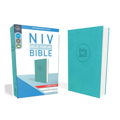 By Zondervan (Author) NIV, Value Thinline Bible, Large Print, Leathersoft, Teal, Comfort Print