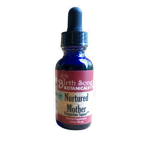 Birth Song Botanicals Nurtured Mother Postpartum Essentials and Support Supplement, Herbal Afterbirth Tincture for New Moms After Labor and Delivery, Natural Postpartum Care, 1oz Bottle