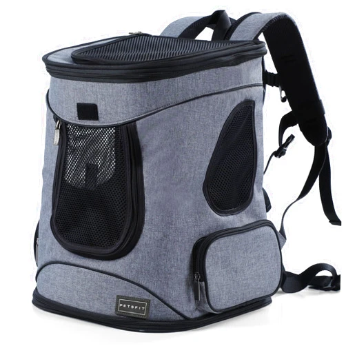 Petsfit Pet Backpack Carrier with Upgrade Waist Cushion Design to Better Fit The Waist, Suitable for Small and Medium Dogs Cats, and Rabbits up to 18 Pounds